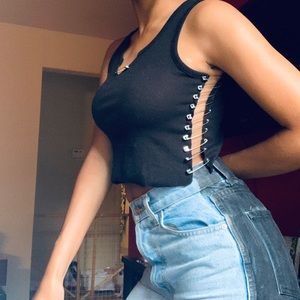 Trendy Safety Pin Top